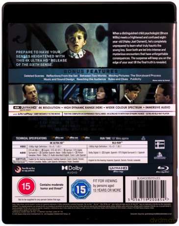 Szósty zmysł [Blu-Ray 4K]+[Blu-Ray]