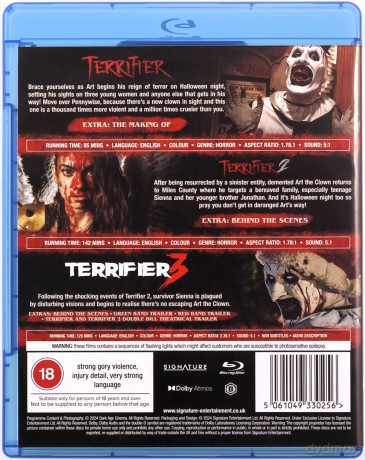 Terrifier 1-3 [3xBlu-Ray]