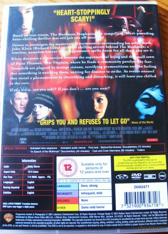 The Mothman Prophecies [DVD]