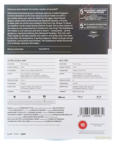 The Substance (Substancja) [Blu-Ray 4K]+[Blu-Ray]
