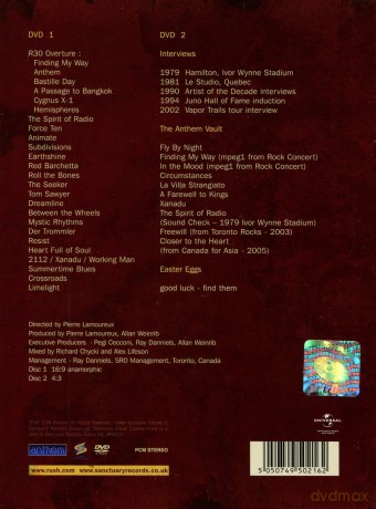 Rush: R30 (digipack) [2DVD]