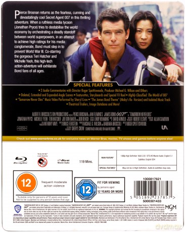007 James Bond Tomorrow Never Dies (Jutro nie umiera nigdy) (Limited) (steelbook) [Blu-Ray]