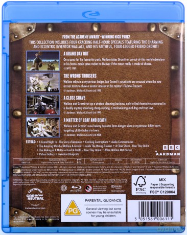 Wallace and Gromit - The Complete Collection: A Grand Day Out / The Wrong Trousers / A Close Shave / A Matter of Loaf and Death [2xBlu-Ray]