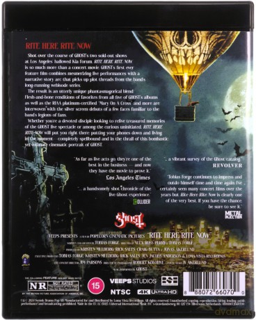 Ghost: Rite Here Rite Now [Blu-Ray 4K]