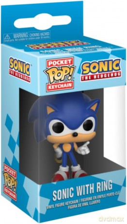 Funko Pocket Pop!: Sonic The Hedgehog - Sonic with Ring Vinyl Figure Keychain