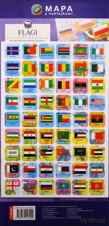 Flagi świata. Mapy z naklejkami - Piotr Wójcik [KSIĄŻKA]