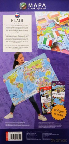 Flagi świata. Mapy z naklejkami - Piotr Wójcik [KSIĄŻKA]