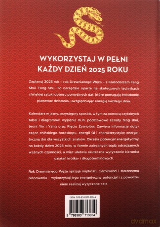 Kalendarz Feng Shui Tong Shu 2025. Rok Drewnianego Węża - Dragon and Tiger [KSIĄŻKA]
