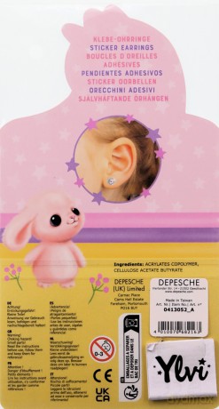 Kolczyki samoprzylepne Jednorożec Ylvi (1 zestaw) mix 13052A