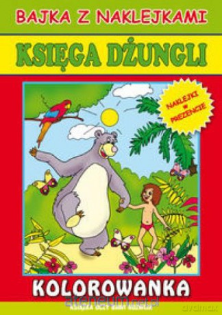 Bajka z naklejkami - Księga dżungli Literat [KSIĄŻKA]