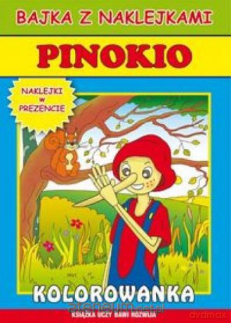 Bajka z naklejkami - Pinokio Literat [KSIĄŻKA]