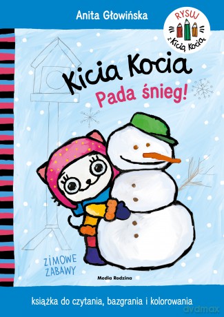 Pada śnieg. Kicia Kocia. Kolorowanka - Anita Głowińska [KSIĄŻKA]