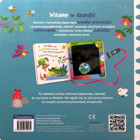 Poszukaj zwierzątek w dżungli. Książka z latarką - Grażyna Wasilewicz [KSIĄŻKA]
