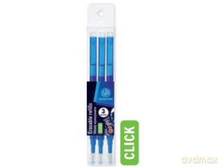 Wkłady wymazywalne Click niebieskie 0,5 mm Astrapen Oops! Pet box 3szt.