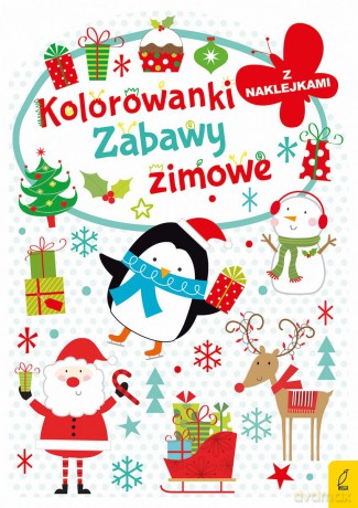 Zabawy zimowe. Kolorowanka z wykrojnikiem [KSIĄŻKA]