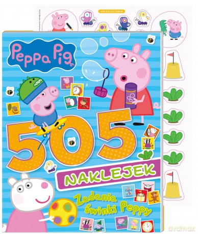 Zadania świnki Peppy. Świnka Peppa. 505 naklejek [KSIĄŻKA]