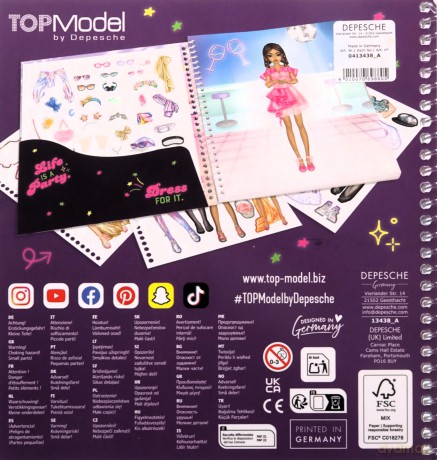Zestaw Dress Me Up Top Model Party 13438A