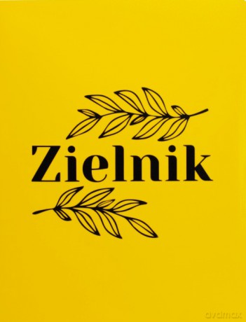 Zielnik A4 PP żółty z nadrukiem 20k.