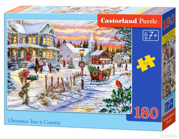 CASTORLAND 180 el. Christmas Tree is Coming B-018550 [PUZZLE]