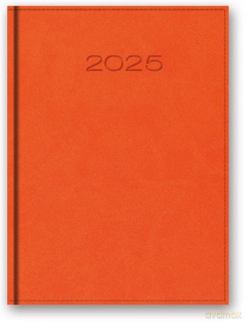 Kalendarz 2025 A5 dzienny vivella pomarańczowy [KALENDARZ]