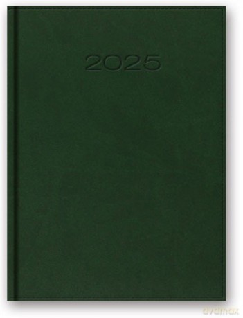 Kalendarz 2025 A5 dzienny z registrem vivella zielony [KALENDARZ]