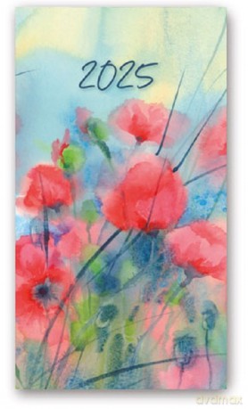 Kalendarz 2025 A6 tygodniowy soft Łąka [KALENDARZ]