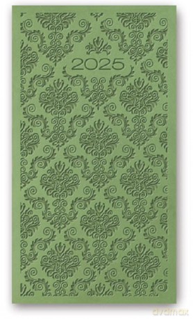 Kalendarz 2025 A6 tygodniowy vivella relief Jasnozielony [KALENDARZ]