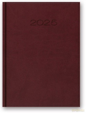 Kalendarz 2025 B5 dzienny vivella bordo [KALENDARZ]