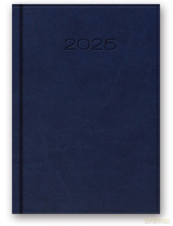 Kalendarz 2025 B6 dzienny vivella niebieski [KALENDARZ]