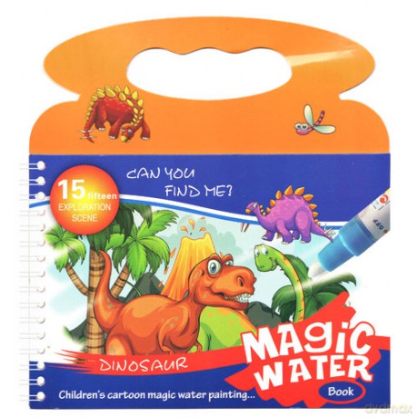 Magic Water Book Dinosaur [KSIĄŻKA]