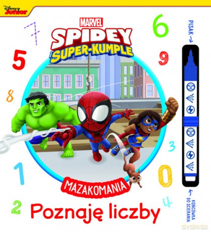 Mazakomania Poznaję liczby Marvel Spidey i Super-Kumple - Ilona Siwak [KSIĄŻKA]