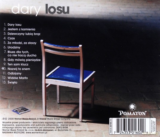 Ryszard Rynkowski: Dary Losu [CD]