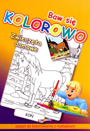 Baw się kolorowo - Zwierzęta domowe [KSIĄŻKA]