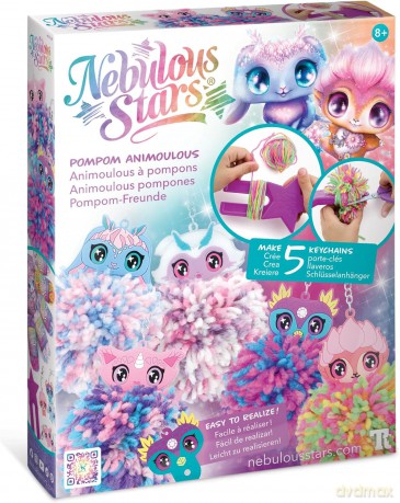 Zestaw do robienia breloczków z pomponami Nebulous Stars