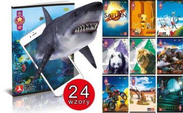 Zeszyt A5 w kratkę 52 kartki 4D MIX