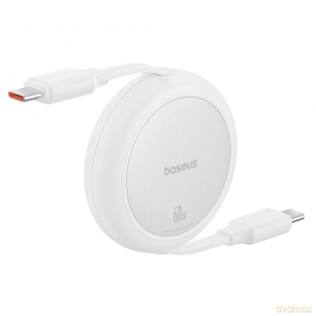 Baseus kabel Free2Pull Mini Charging Cable USB-C to USB-C 60W 1m biały