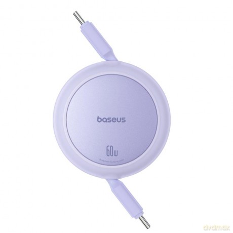 Baseus kabel Free2Pull Mini Charging Cable USB-C to USB-C 60W 1m fioletowy