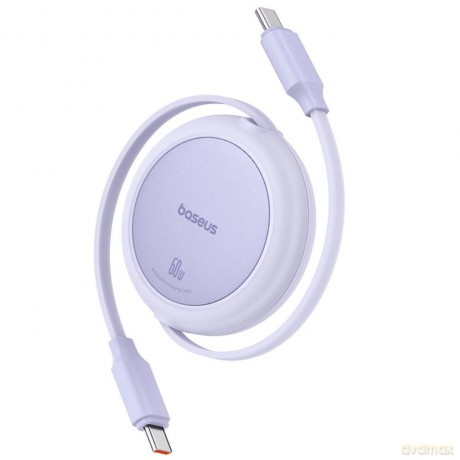 Baseus kabel Free2Pull Mini Charging Cable USB-C to USB-C 60W 1m fioletowy