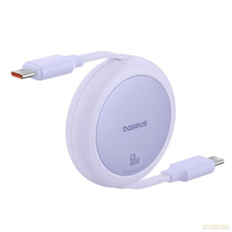 Baseus kabel Free2Pull Mini Charging Cable USB-C to USB-C 60W 1m fioletowy