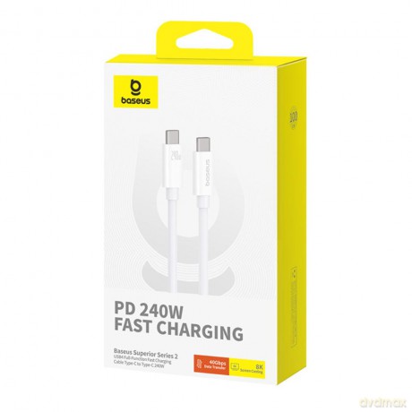 Baseus kabel Superior Series 2 Fast Charging Data Cable Type-C to Type-C 100W 1m biały