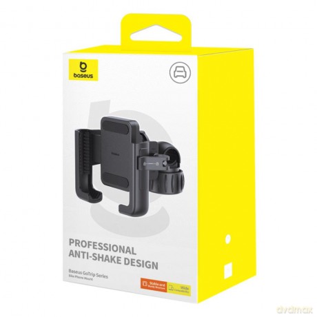 Baseus uchwyt rowerowy GoTrip Series Bike Phone Mount Rearview Mirror Version Cluster czarny