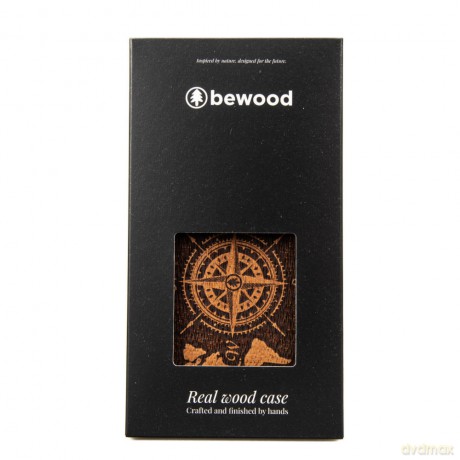 Bewood nakładka do iPhone 16 Pro Max 6,9 Róża Wiatrów Merbau