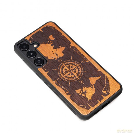 Bewood nakładka do Samsung Galaxy S24 Plus Róża Wiatrów Merbau