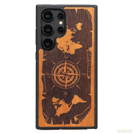 Bewood nakładka do Samsung Galaxy S24 Ultra Róża Wiatrów Merbau