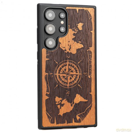 Bewood nakładka do Samsung Galaxy S24 Ultra Róża Wiatrów Merbau