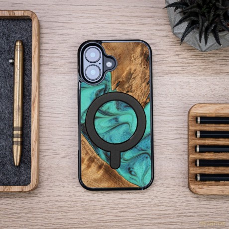 Bewood nakładka Unique do iPhone 16 6,1 Turquoise z MagSafe