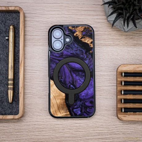 Bewood nakładka Unique do iPhone 16 6,1 Violet z MagSafe