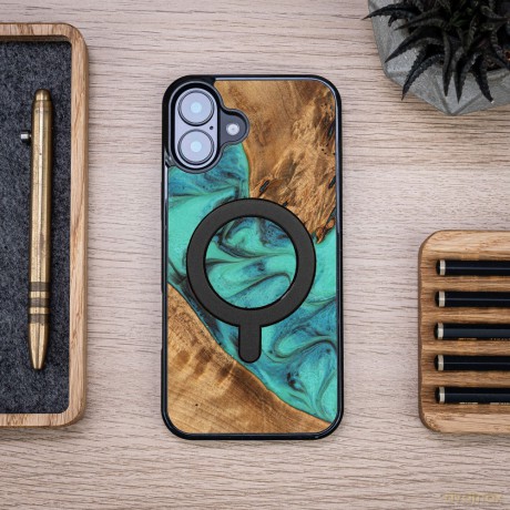 Bewood nakładka Unique do iPhone 16 Plus 6,7 Turquoise z MagSafe