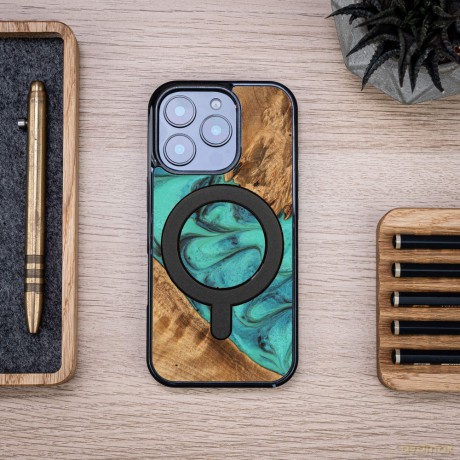Bewood nakładka Unique do iPhone 16 Pro 6,3 Turquoise z MagSafe