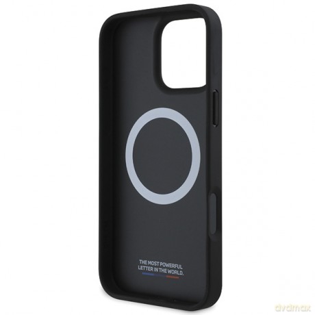 BMW nakładka do iPhone 16 6,1 BMHMP16S23PUTRK Hardcase M Meshed Tricolor Stripes MagSafe czarna